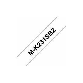M-K231 BLACK/WHITE - 8M SINGLE BLACK ON WHITE