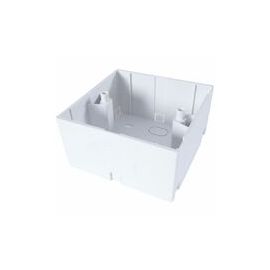 AV SINGLE BACK BOX 2MOD 45MM WHITE