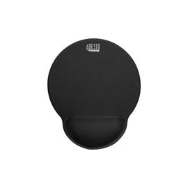 MEM FOAM MOUSE PAD W WRIST REST BLACK HIGH DENSITY MEMORY FOAM