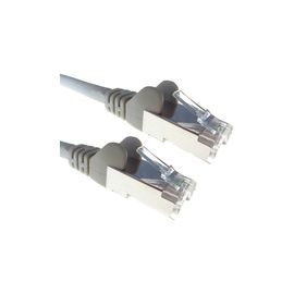 0.5M RJ45 Cat 6A SSTP Stranded snagless Network Cable Grey