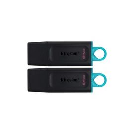 64GB USB3.2 Gen 1 DataTraveler Exodia (Black + Teal) - 2 Pieces