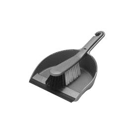 ADDIS SOFT DUSTPAN/BRUSH SET METALLIC