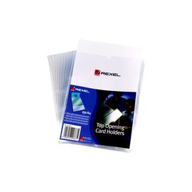 Rexel Nyrex Card Holder A4 Clear Open Top Pack of 25 12092