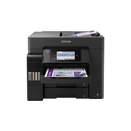 EcoTank ET-5850High performance printingThis fast, multifunction EcoTank delivers a low cost per page. It offers a 500-sheet tray capacity, 50-sheet rear feed, and 50-sheet ADF.""Fast print and scan""Low cost per page""Multifunction with ADF