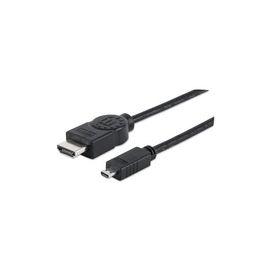 MANHATTAN 324427 HDMI (TM) Male to Micro Male, Shielded (2 m/6.6 ft)