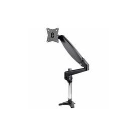 Desk Mount Monitor Arm for Single VESA Display 32" , 8kg/17.6lb, Full Motion Articulating & Height Adjustable, C-Clamp/Grommet