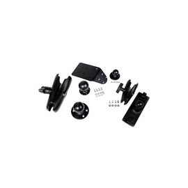 RAM mount kit, round base, medium arm, 8.5" (215mm), ball for vehicle dock rear, and keyboard mount for 9000160KEYBRD. Hardware for mounting the base to the vehicle is not included. This mount typically requires drilling holes in the vehicle