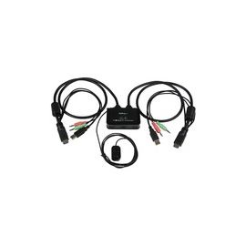 2 Port USB HDMI Cable KVM Switch with Audio and Remote Switch