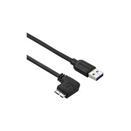 2m 6 ft Slim Micro USB 3.0 Cable - USB 3.0 A to Left-Angle Micro USB - USB 3.1 Gen 1 (5 Gbps)