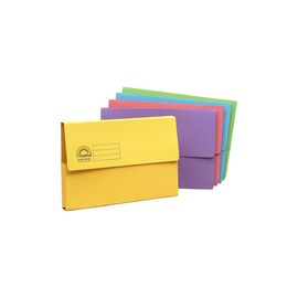 Guildhall Bright Manilla Wallet A4 Assorted Pack of 25 211/500