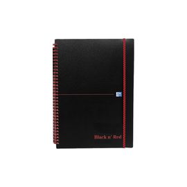 Black n Red Book Wirebound Recycled 90gsm 140pp A5 Ref 100080113 [Pack 5]