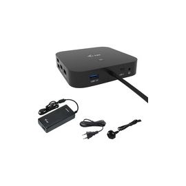I-TEC USB-C HDMI DP DOCK PD100W 2X LCD DOCK + CHARGER-C112WUK