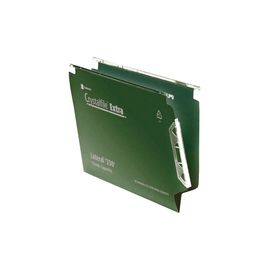 Rexel Crystalfile Extra Lateral File Polypropylene V-base 15mm W330mm Green Ref 300121 [Pack 25]