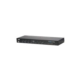 The CS1768 8-port USB DVI KVM Switch is a control unit that allows access and control of up to 8 computers from a single USB keyboard, USB mouse, and dual-monitor (DVI-I and VGA) console.