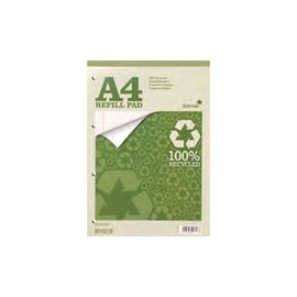Silvine Everyday Refill Pad Recycled Wirebound Ruled Margin 160pp 70gsm A4 Ref RE4FM [Pack 6]