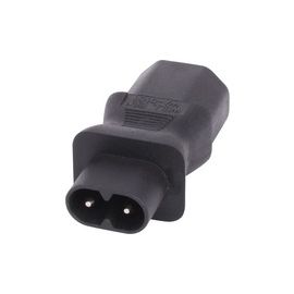 Lindy IEC C8 Figure 8 Socket to IEC C13 3 Pin Plug Adapter