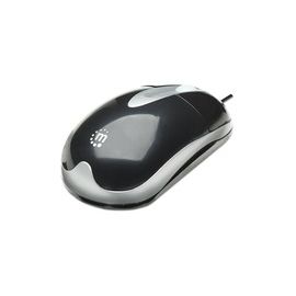 MANHATTAN MH3 Optische Desktop Maus USB 3 Buttons mit Scroll Rad 800 dpi exakter optischer Sensor und die stabile Konstruktion