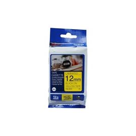 SCHRIFTBAND TZE-631S (LAM.) SCHWARZ AUF GELB 12 MM X 4 M