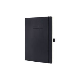 Sigel Conceptum Notebook Leather Look Soft Cover 80 gsm 270x187mm Approximately A4 Black Ref CO212