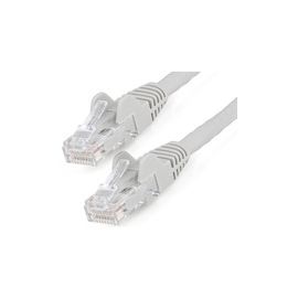 1m CAT6 Ethernet Cable, LSZH (Low Smoke Zero Halogen), 10 GbE Snagless 100W PoE UTP RJ45 Grey CAT 6 Network Patch Cord, ETL