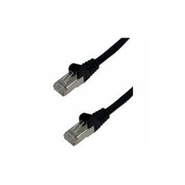 1M RJ45 CAT6A SSTP STRANDED FLS MOULDED LS0H NETWORK CABLE BLK