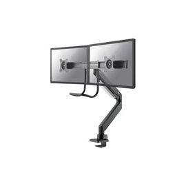 Newstar NM-D775DXBLACK Full Motion Dual Desk Mount (clamp & grommet) with crossbar and handle for two 10-32in Monitor Screens Height Adjustable