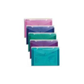SNOPAKE Sachet de 5 trieurs polypro 3 compartiments assortis