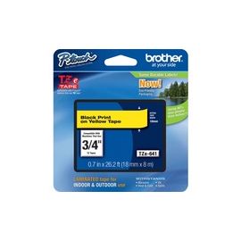 Lettering Tape, 3/4" Size, Black/Yellow