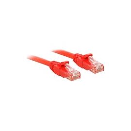 LINDY Cat.6 U/UTP Kabel, rot, 0,5m