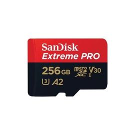 EXTREME PRO MICROSDXC 256GB+SD ADAPTER 200MB/S 140MB/S A2 C10 V