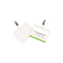 Q CONNECT LAMINATED BADGE W/CLIP