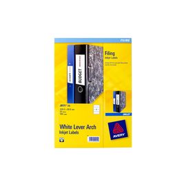 Avery Lever Arch File Label 4 per Sheet Pack of 25 J8171-25
