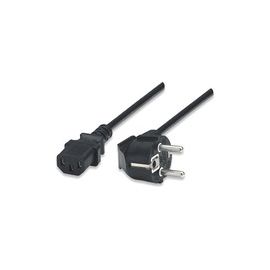 MANHATTAN Stromkabel IEC 60320 C13 10 A / 250 V 3-pol. zu Schuko CEE 7 16 A / 250 V 1,8m