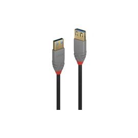 LINDY 0,5m USB 3.0 Typ A Verlaengerungskabel A male / female Anthra Line