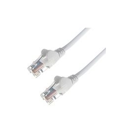 0.3M WHITE RJ45 UTP CAT6 STRANDED FLUSH MOULDED