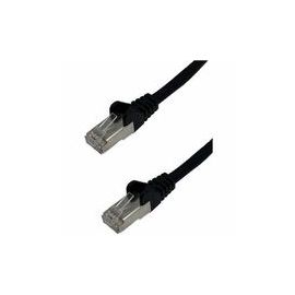 0.5M CAT6A SSTP LSOH BLACK STRANDED FLUSH 26AWG CABLE