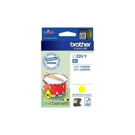 LC-22UY INK CARTRIDGE YELLOW F/MFC-J985DW 1200 PGS STD 24711