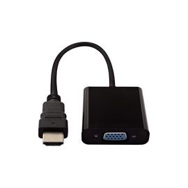 HDMI to VGA Black Adaptor HDMI 1.4 to VGA Black Dongle