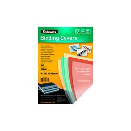 FELLOWES TRANY PLASTIC CVR 240MIC PK100
