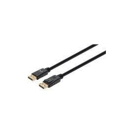 DISPLAYPORT CABLE 3M 8K/60HZ- PVC MALE/MALE BLACK POLYBAG