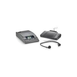 Mini Cassette Transcription System, 5-1/3"x9-1/10"x2" ,Black