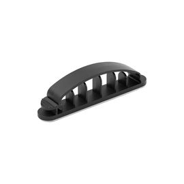 Organize up to 6 cables with dividual bundle diameters from 9.2 mm (0.36") to 14.9mm (0.59") with cable management clips - Cable comb is made of durable black nylon 66 material & 3M self adhesive sticky tape - Clamp opens up making it easy to change cords