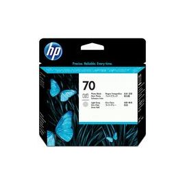HP 70 Printhead Cartridge, Black/Light Gray
