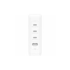 140W 4-PORTS USB GAN WALL CHARGER WITH UK/EU/US PLUG TIPS