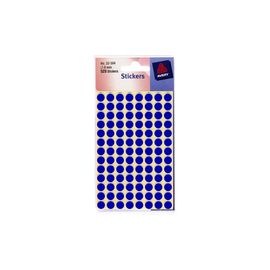 Avery Packets of Labels Diam.8mm Blue Ref 32-304 [10x520 Labels]