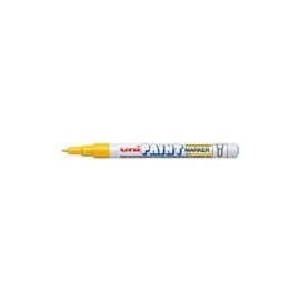uni Paint Marker Bullet Tip Fine Point PX21 Line Width 0.8-1.2mm Yellow Ref 124511000 [Pack 12]