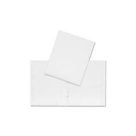 Double Pocket Portfolios, 8-1/2"x11" , 25/PK, White