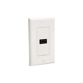 Single Outlet Female HDMI® Wall Plate White