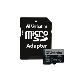 Memory Card, microSDHC, w/Adapter, 32GB, BK/GY