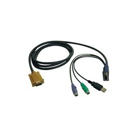 kvm Switch Cable Kit - 6-ft. PS2/USB Combo Cable Kit for B020-U08/U16-19-K and B022-U16 KVM Switches